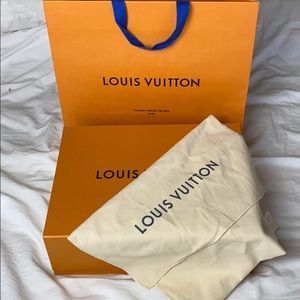 Authentic LV Louis Vuitton box with dust bag